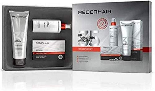 REDENHAIR | Kit Tratamiento Anticanas Completo Profesional | Champú, Loción y comprimidos para el  cabello Anticanas | Tratamiento Anticanas Cabello | Anticanas Cabello Mujer y Hombre