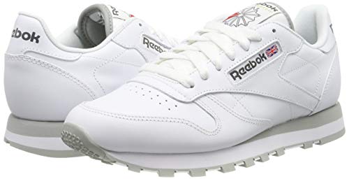 Reebok Classic Lthr 2214, Zapatillas de Trail Running para Hombre, Blanco (Intense White/Light Grey), 42.5 EU