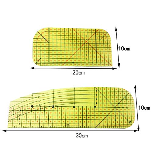 Regla de Planchado, ZoneYan Regla Caliente, Regla de Planchado en Caliente, Regla de Planchado de Costura, Hot Ironing Ruler, Suministros de Costura de Bricolaje, Herramienta de Medición hecha