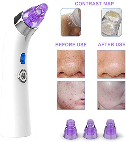 Removedor de la espinilla vacío nariz aspirador limpiador acné Extractor Limpiador eléctrico Pore Pore Pore cara Blackhead 4 Intercambio Baren LED Pantalla