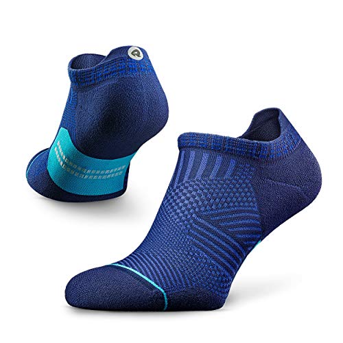 ROCKAY Accelerate - Calcetines Deportivos con Talón de Compresión para Hombres y Mujeres, Running, Anti-ampollas y con Soporte de Arco (1 par)