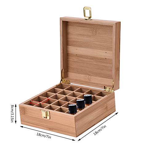 RoseFlower Caja de Almacenaje de Madera de Aceites Esenciales y Aromaterapia, 25 Botellas Aceite Contenedor Cubos de Almacenaje Organizadores para Perfumes, Fragancias, CosméTica, Joyas #2