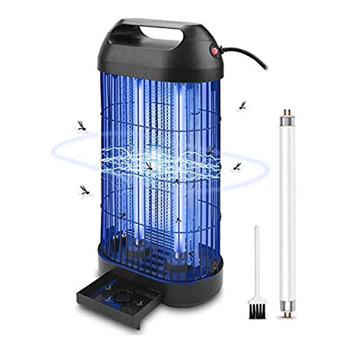 ROVLAK Lámpara Antimosquitos Electrico Antimosquitos Interior Enchufe con 18 Vatios de Luz UV Repelente de Mosquitos Lámpara de Mosquitos para la Cocina la Sala de Estar el Cuarto de los Niños, Negro