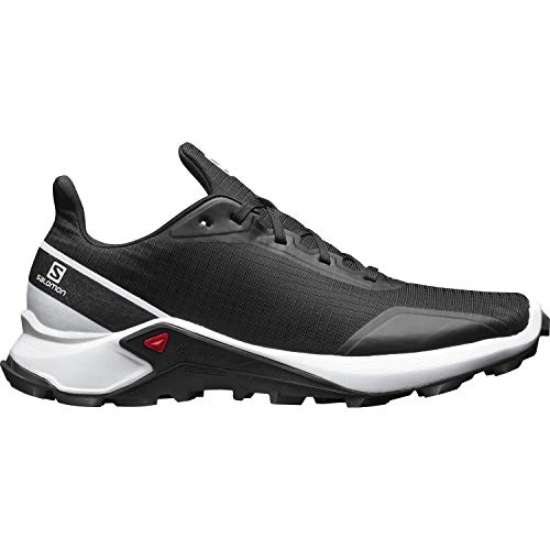 SALOMON Alphacross, Zapatillas de Trail Running para Hombre, Negro (Black/White/Monument), 42 2/3 EU