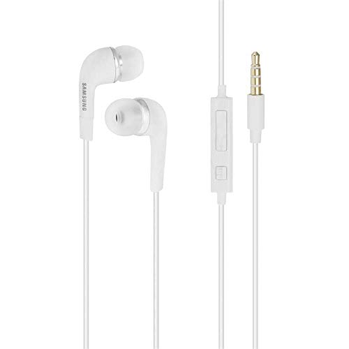 Samsung EHS64AVFWE - Auriculares estéreo para Samsung Galaxy S7, S6 Edge Plus, S5 Mini, S4 I9500, S4 Mini I9190 (3,5 mm), Color Blanco