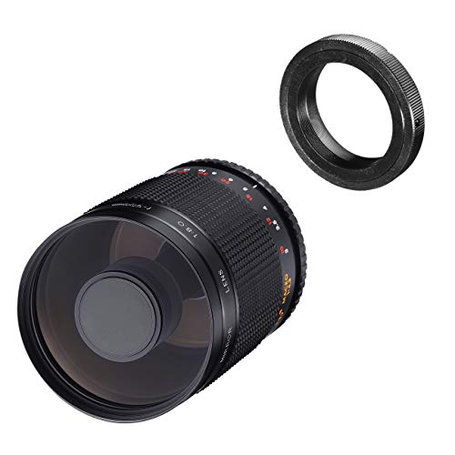 Samyang MF 500mm F8.0 - Objetivo de Espejo Sigma Mount - DSLR, teleobjetivo CSC, Enfoque Manual, diámetro del Filtro 72mm, para Formato Completo y APS-C