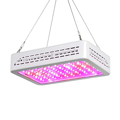 Sawpy LED Grow Light 1000w Lámpara UV IR LED Espectro Completo LED de crecimiento para plantas medicinales, invernadores vegetativos y flores en interior o lugares faltan de luz de sol