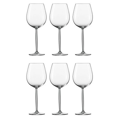 Schott Zwiesel Burgunder Copa 0, Set de 6, Diva, Vino Tinto, Vino Blanco, Forma 8015, 460 ml, 104095