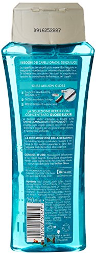 Schwarzkopf Gliss Million Gloss Champú para cabello mate y sin luz, 250 ml