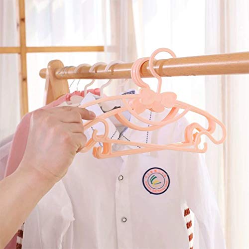 Sfesnid Perchas para Ropa de Bebé Percha Duradera Adecuada para Niños y Bebés 50pcs 29,5CM + 4pcs Organizador