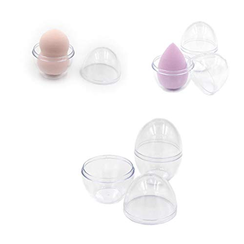 shentaotao Blender Maquillaje De Almacenamiento Caso Titular Cosméticos Mezcla Esponjas del Soplo De Polvo Huevos como Proteger Organizador De La Caja Compatible para 6pcs Viajes