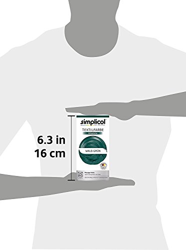 Simplicol Kit de Tinte Textile Dye Intensive Verde: Colorante para Teñir Ropa, Tejidos y Telas Lavadora, Contiene Fijador para Colorante Líquido, Anti Alérgeno, No Destiñe, Seguro para su Lavadora