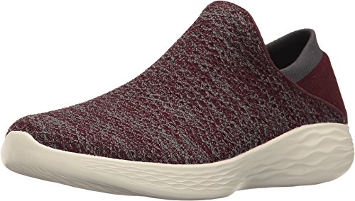 Skechers You, Zapatillas sin cordones para Mujer, Rojo (Burgundy), 37 EU