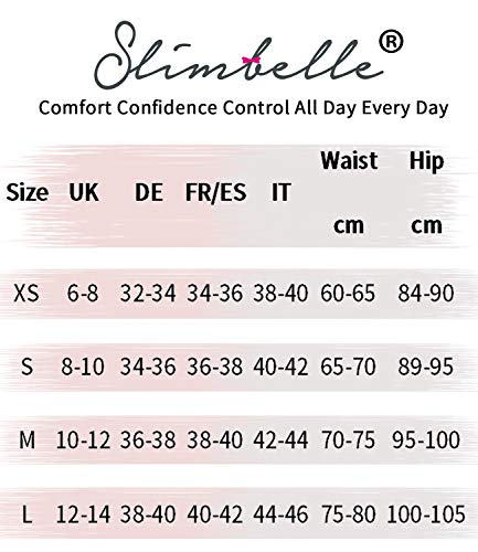 SLIMBELLE Pantalones Moldeadores Nalgas para Mujer Talla Grande Braguita Moldeadora Cintura Alta Braga Faja Reductora Ropa Interior Postparto Barriga Adelgazante Abdomen Negro-L