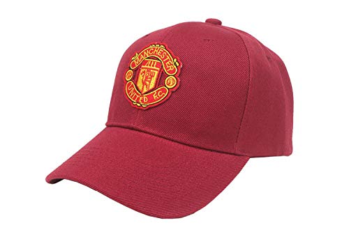 Sombrero Del Club de Fútbol Gorra de Béisbol Visor Fan Sports Cap, Vino Tinto, Manchester Unit, S-C, vino tinto, Barcelona