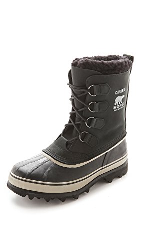 Sorel Caribou, Botas de Nieve para Hombre, Negro (Tusk 14), 42 EU