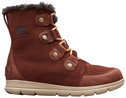 Sorel Explorer Joan, Botas para Mujer, Granate (Burro 282), 37.5 EU