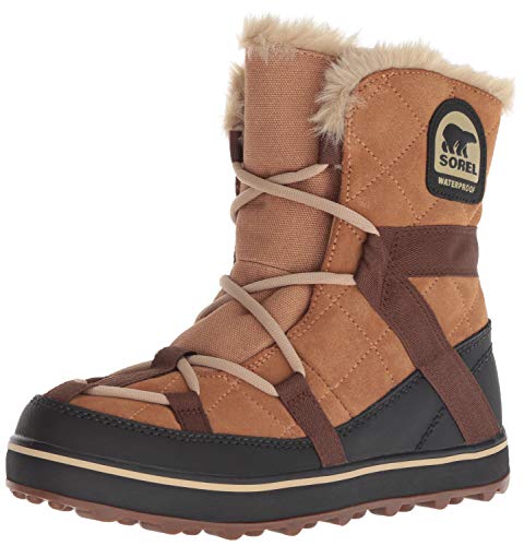 Sorel Glacy Explorer Shortie, Botas para Nieve para Mujer, Marrón (Elk), 38 EU