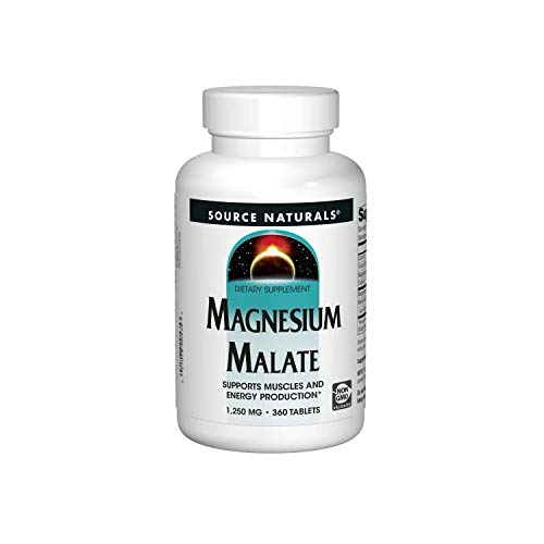 Source Naturals Magnesium Malate 1250mg, 360 Tablets