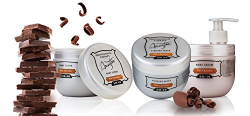 Spa Master Profesional - Exfoliante corporal de terapia Chocolate con Leche