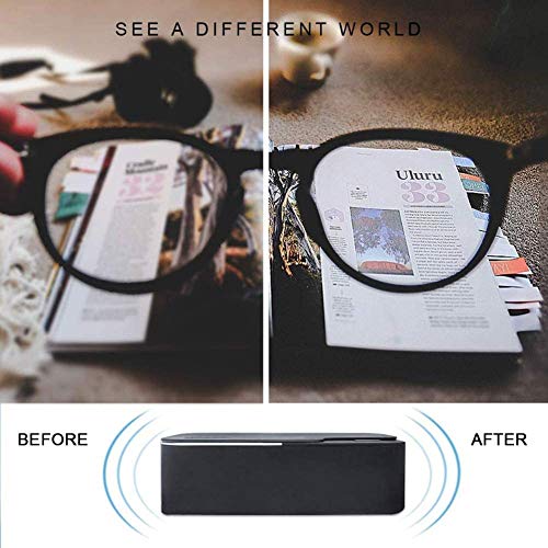 STBAAS Máquina Limpiador ultrasónico, Limpieza por ultrasonidos portátil del hogar Máquina for el Reloj del Anillo de Diamante de Las Lentes de la dentadura, ultrasonidos Glasses Cleaner