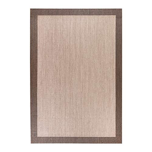 STORESDECO Alfombra vinílica Deblon – Alfombra de PVC Antideslizante y Resistente, Ideal para salón, Cocina, baño…¡Disponible en Medidas Grandes! (120cm x 180cm, Marrón)