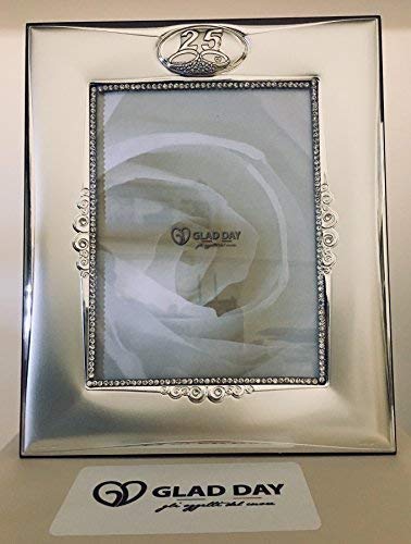 Subito Disponibile Marco de Fotos 20X24 cm Recuerdo Bodas de Oro Plata 25Años Matrimonio Arge