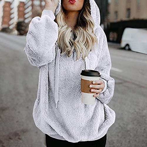 Sudadera Informal de Manga Larga con Estampado Informal de Manga Larga para Mujer Sudaderas Cortas 2018 Otoño e Invierno Blusas con Manga Larga con Cordones Camiseta para Adolescentes Chicas