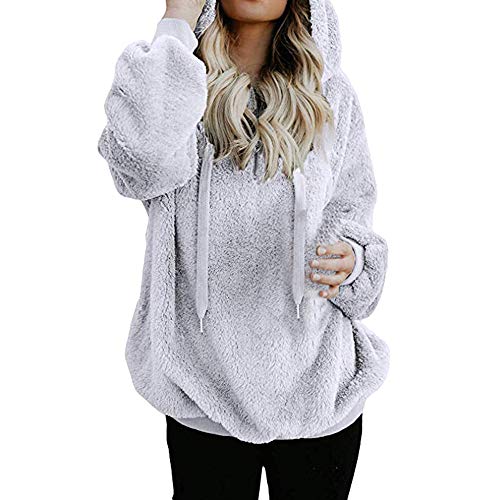 Sudadera Informal de Manga Larga con Estampado Informal de Manga Larga para Mujer Sudaderas Cortas 2018 Otoño e Invierno Blusas con Manga Larga con Cordones Camiseta para Adolescentes Chicas