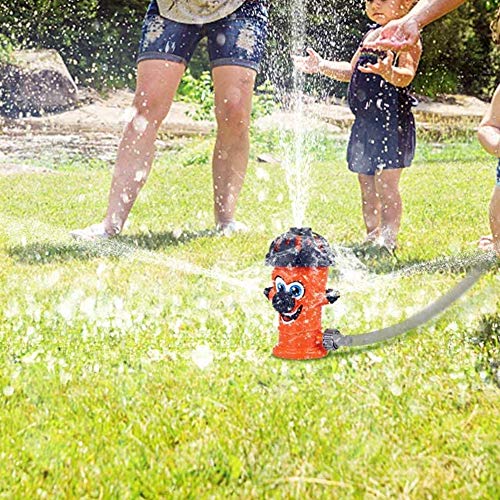 Sunshine smile Juguete de Rociadores,Juguete de Agua de Rociadores,Juegos de Agua para niños Jardin,Jardín de Verano Juguetes para niños Juguetes para rociar Agua (Naranja)