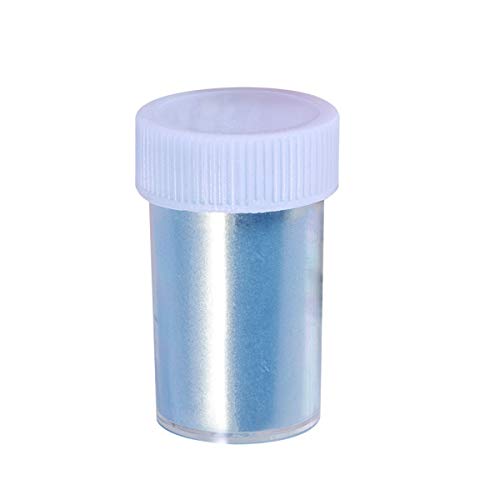 Supvox Polvo de maquillaje mineral en polvo de pigmento de mica Seguro de usar para el trabajo hecho a mano Nail Lápiz labial Fabricación de joyas (azul dorado)