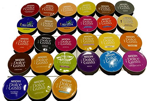 Surtido de cápsulas de Nescafé, de Dolce Gusto, de 27 sabores (1 por cápsula)