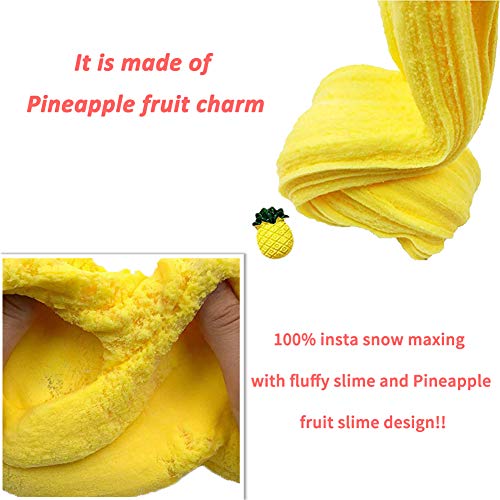 SWZY Fluffy Pineapple Cloud Slime 2018 Lo Nuevo 200ML Fairy Putty Stress Relief Toy Perfumado Sludge Toy Niños Adultos