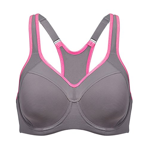 SYROKAN - Sujetador Deportivo de Alto Impacto con Aros y Fina Espuma para Mujer Multicolor #2 ES:95C (EU 80C)