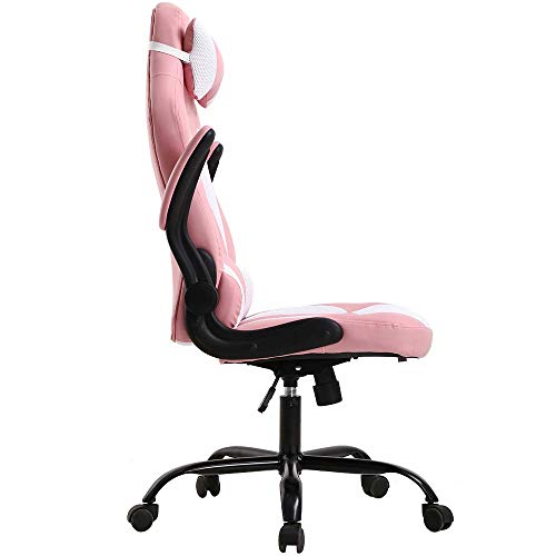 T-LoVendo TLVC66-PINK Silla Gaming, Rosa - Blanco