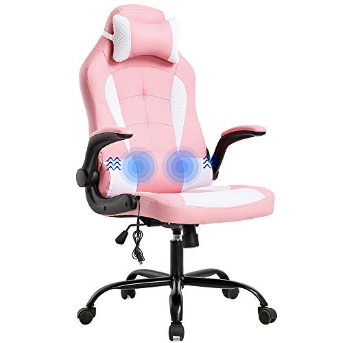 T-LoVendo TLVC66-PINK Silla Gaming, Rosa - Blanco