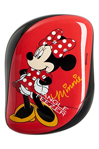 Tangle Teezer Compact Styler, Disney Minnie Mouse, papel de pared, color rojo