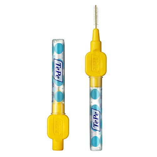 Tepe - Lote de 8 cabezales interdentales para cepillo de dientes (con colgador, varios tamaños), multicolor