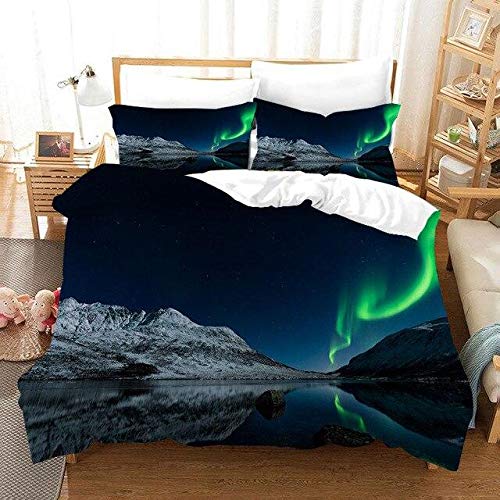 Terraberk Juegos de Cama Impresos en 3D Funda de edredón y Funda de - Pack: ap-24/set/172x218cm (3 Piezas)