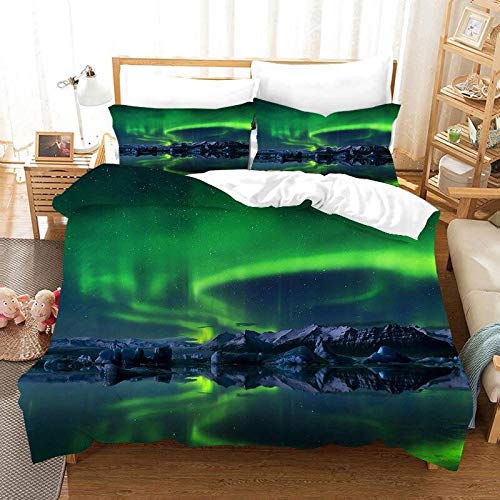 Terraberk Juegos de Cama Impresos en 3D Funda de edredón y Funda de - Pack: ap-24/set/220x240cm (3 Piezas)