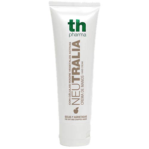 Thader Th Pharma - Crema de Manos Neutralia para Manos Secas y Agrietadas/Crema para Manos Dañadas Con Células Madre Vegetales Activas, 75 ml