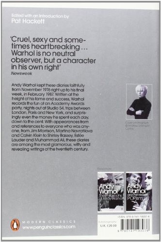 The Andy Warhol Diaries Edited by Pat Hackett (Penguin Modern Classics)