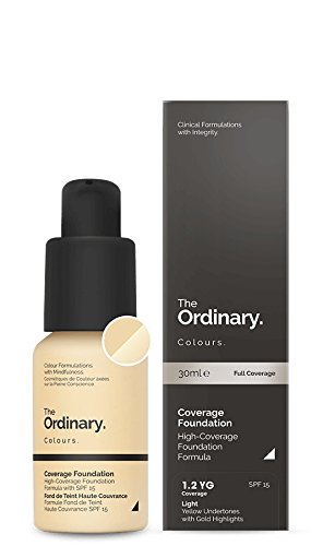 The Ordinary - Base de cobertura 1.2YG amarillo claro con reflejos dorados SPF15