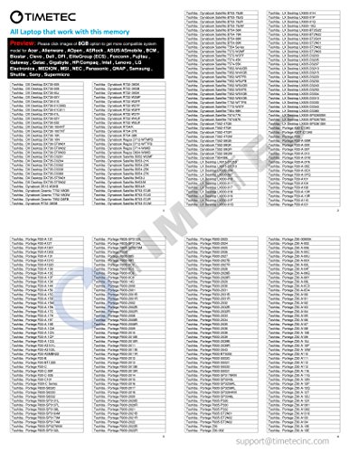 Timetec Hynix IC 16GB Kit (2x8GB) DDR3L 1600MHz PC3-12800 Unbuffered Non-ECC 1.35V CL11 2Rx8 Dual Rank 204 Pin SODIMM Portatil Memoria Principal Module Upgrade (16GB Kit (2x8GB))