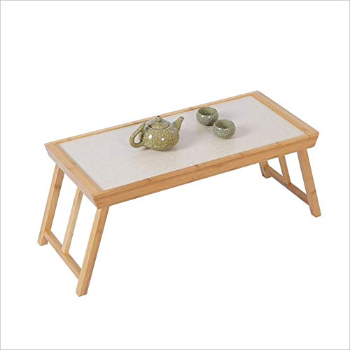 Tingting Mesas Centro Mesitas café Mesa Mesa De Ordenador Plegable Pequeña Mesa De Té Mesa De La Ventana De La Bahía Mesa De La Cama del Estudiante (Color : Wood, Size : 65)