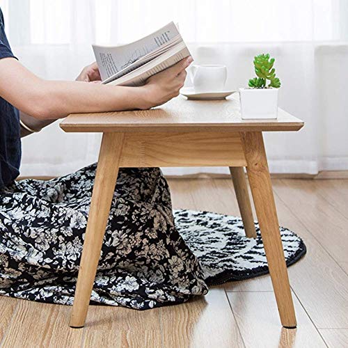 Tingting Mesas Centro Mesitas café Mesa Soporte Portátil para Computadora Portátil Sala De Estar Ventana De La Bahía Mesita De Noche Mesa De Aprendizaje Estera (Color : Wood, Size : 80 * 40 * 34cm)