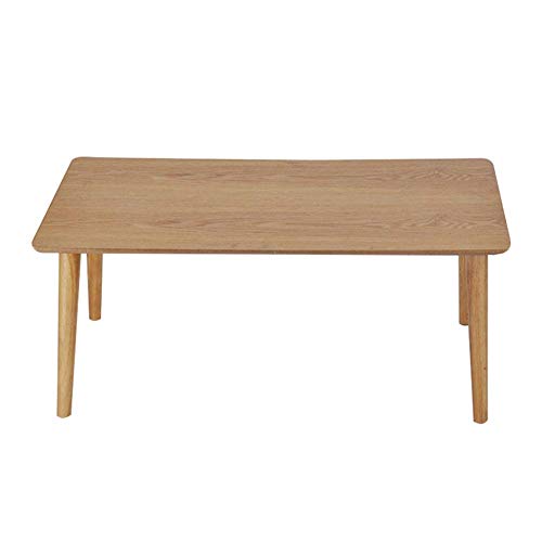 Tingting Mesas Centro Mesitas café Mesa Soporte Portátil para Computadora Portátil Sala De Estar Ventana De La Bahía Mesita De Noche Mesa De Aprendizaje Estera (Color : Wood, Size : 80 * 40 * 34cm)