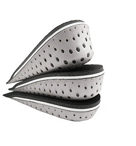 TININNA 1 par Espuma de la Memoria Respirable Altura Invisible Aumento Zapato Almohadillas Plantillas para Hombres Mujeres,2.3 cm