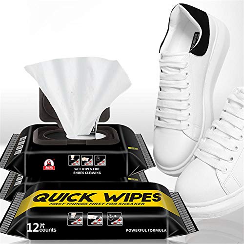 Toallitas De Limpieza,Toallitas De Limpieza Para Zapatillas, Toallitas De Viaje, Desechables Para Zapatos Y Entrenadores, Toallitas Húmedas Para El Cuidado Del Calzado Y Quitamanchas, 12/30 Wipes