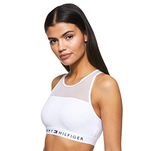 Tommy Hilfiger Bralette Corsetto, Blanco (White), XS para Mujer